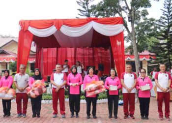 Polres Langkat Meriahkan HUT Kemerdekaan RI ke 78 dan Hari Jadi Polwan Ke-75