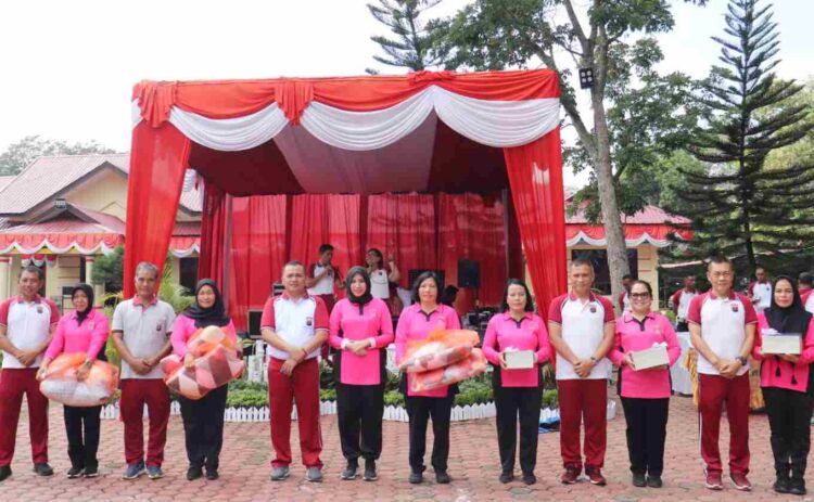 Polres Langkat Meriahkan HUT Kemerdekaan RI ke 78 dan Hari Jadi Polwan Ke-75