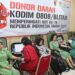 Sambut HUT Ke 78 Republik Indonesia Tahun 2023, Kodim 0808/Blitar Gelar Baksos Donor Darah
