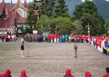 Sekda Kabupaten Solok Pimpin Apel Gabungan 