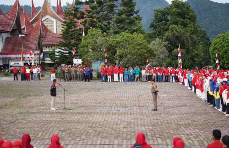 Sekda Kabupaten Solok Pimpin Apel Gabungan