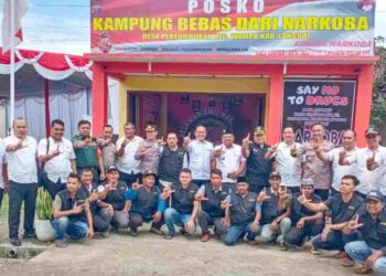 Tim Supervisi Dirnarkoba Polda Sumut Cek Posko Satgas Relawan Anti Narkoba di Langkat 