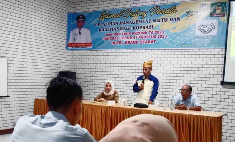 Kadis Koperasi dan UMKM Langkat: Niat Pengurus Koperasi Termasuk Kunci Sukses dan Majunya Koperasi