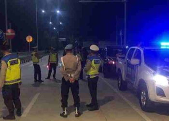 Antisipasi Kejahatan Jalanan  Polres Langkat Kembali Laksanakan Patroli Blue Light