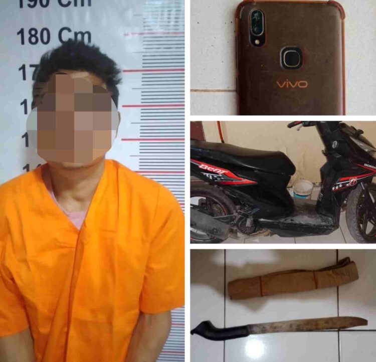 Polsek Secanggang Amankan Warga Tuntungan Terkait Pencurian HP