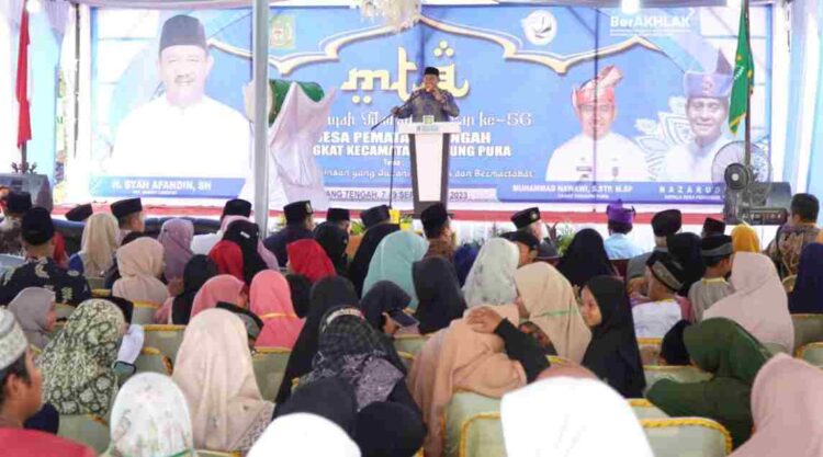 Plt Bupati Langkat Buka Acara MTQ Ke-56 di Desa Pematang Tengah