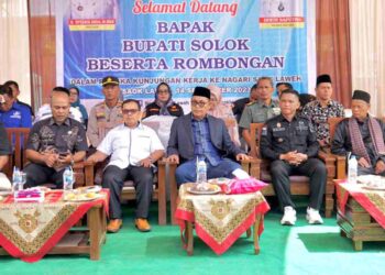 Kunker Bupati Solok di Nagari Saok Laweh dalam Rangka Memaksimal Pembangunan Merata