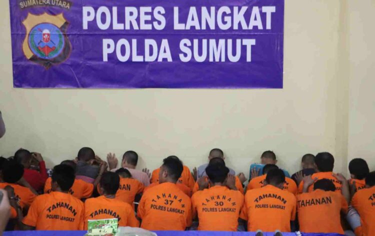 Sepekan, Polres Langkat Ungkap 26 Kasus Narkoba dengan 29 Orang Tersangka