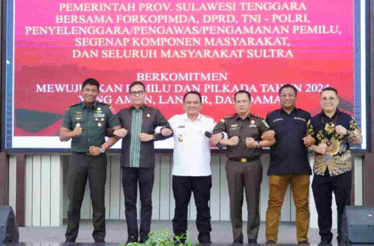 Pj Gubernur Sultra Andap Budhi: Mari Wujudkan Pemilu dan Pilkada 2024 Aman dan Damai