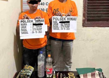 Pelaku Mengaku Bisa Gandakan Uang Ditangkap Polsek Hinai 