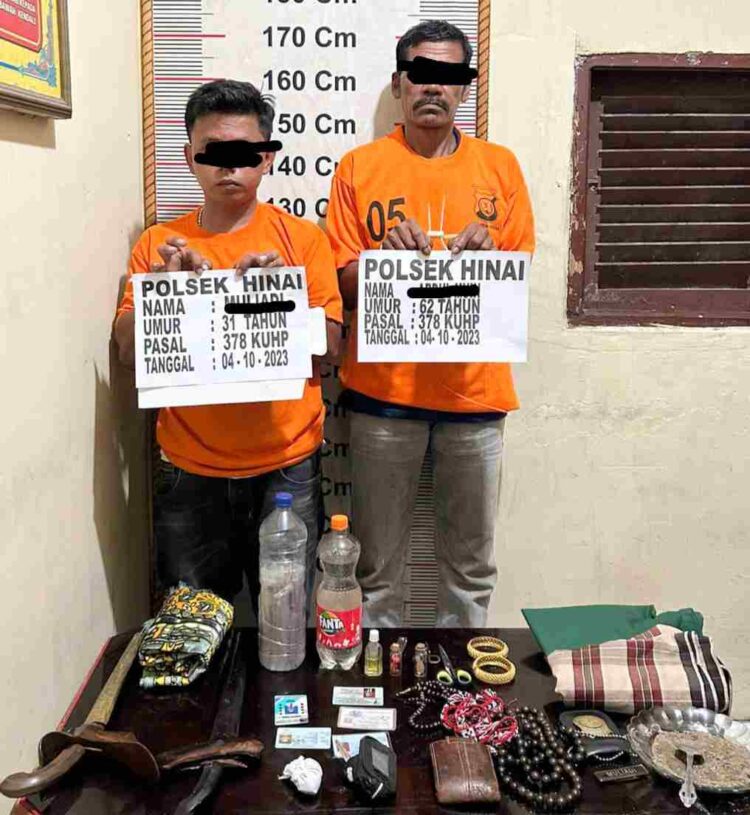 Pelaku Mengaku Bisa Gandakan Uang Ditangkap Polsek Hinai