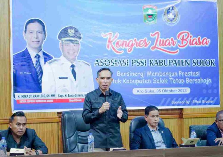 Syofriwandi Terpilih Secara Aklamasi Sebagai Ketua Askab PSSI Kabupaten Solok Tahun 2023