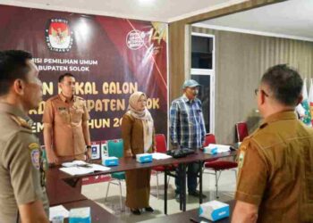KPU Kabupaten Solok Mengelar Rapat Pembahasan Pemasangan APK dan Lokasi Kampanye Tahun 2024
