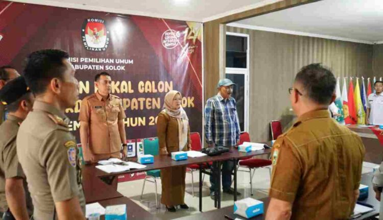 KPU Kabupaten Solok Mengelar Rapat Pembahasan Pemasangan APK dan Lokasi Kampanye Tahun 2024
