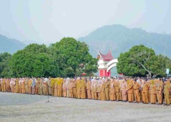 Pimpin Apel Pagi, Sekdakab Solok Beri Arahan Larangan ke ASN dan THL