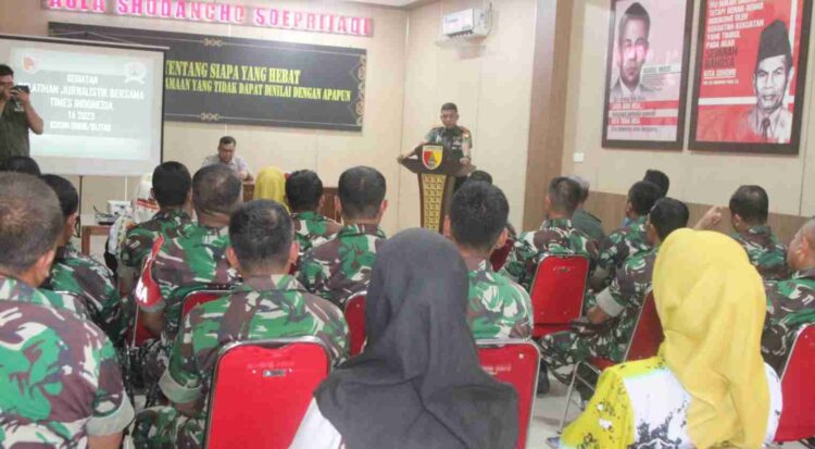 Kodim 0808/Blitar Terima Pelatihan Jurnalistik Dari Media Times Indonesia
