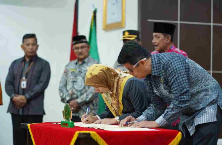 Pengadilan Agama Koto Baru dan Instansi Vertikal di Pemda Solok Tanda Tangani MoU