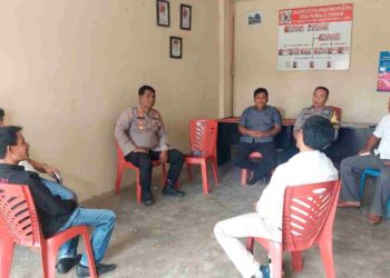 Polsek Sipoholon Silaturahmi dengan Masyarakat Desa Parbaju Toruan