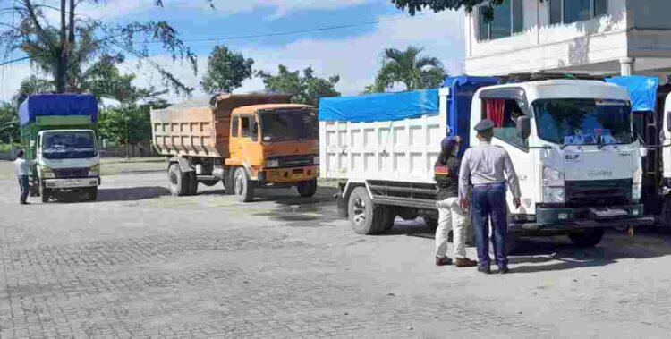 Pemuda Langkat Apresiasi Dishub Gelar Razia Truk Over Load dan Over Dimensi