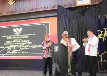 Kemenkumham Resmikan 61 Desa-Kelurahan Sadar Hukum, dan 6 Sekolah Sadar Hukum dan HAM