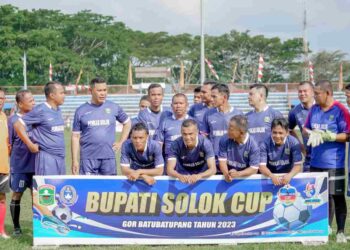 Memeriahkan Bupati Solok Cup II, Pemkab Solok Gelar Pertandingan Persahabatan Antar Forkopimda