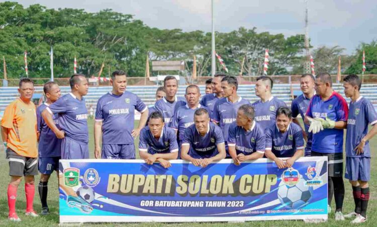 Memeriahkan Bupati Solok Cup II, Pemkab Solok Gelar Pertandingan Persahabatan Antar Forkopimda