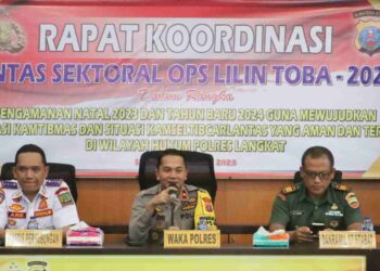 Polres Langkat Rapat Kordinasi Lintas Sektoral dalam rangka Ops Lilin Toba 2023