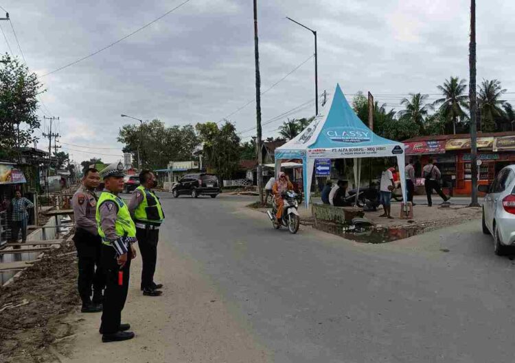Polres Langkat Lakukan Cek Pos Pelayanan Ops Lilin Toba-2023