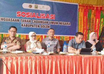 Badan Bank Tanah Kabupaten Solok Laksanakan Sosialisasi Tanah Cadangan Umum Negara