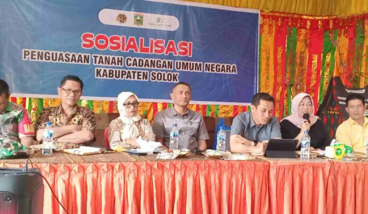 Badan Bank Tanah Kabupaten Solok Laksanakan Sosialisasi Tanah Cadangan Umum Negara