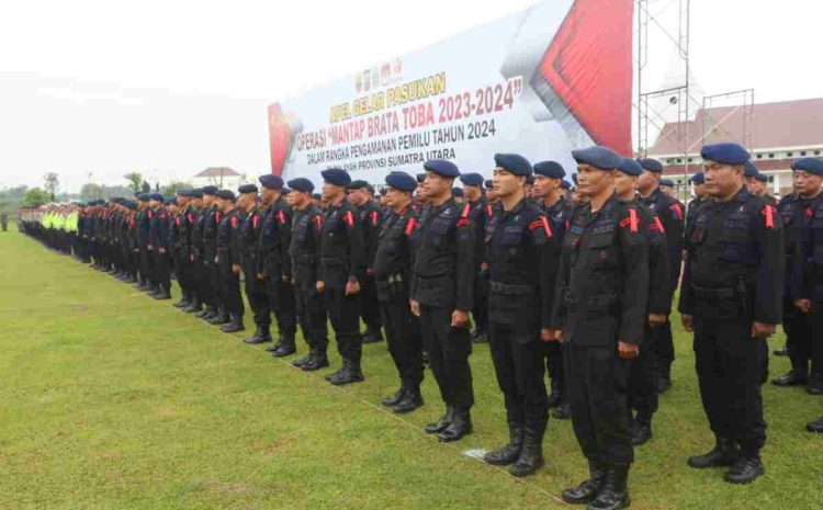 Polda Sumut Turunkan 12.882 Personel Amankan Tahapan Pemungutan Suara Pemilu 2024