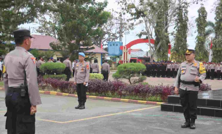 Pimpin Apel Pergeseran Pasukan Pengamanan TPS 2024, Ini Kata Kapolres Langkat