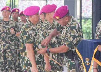 Letkol Marinir Agus Hariyanto Resmi Jabat Aspers Danpasmar 1