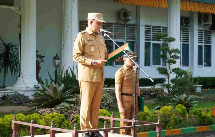 Apel Gabungan, Pj Bupati Langkat Sampaikan 2 Pesan Penting ke Seluruh ASN