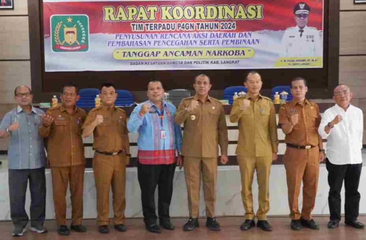 Pemkab Langkat Gelar Rakor Tim Terpadu P4GN Tahun 2024