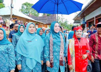 Ketua TP-PKK Kabupaten Solok Hadiri Penilaian Lomba Kader Posyandu Berprestasi