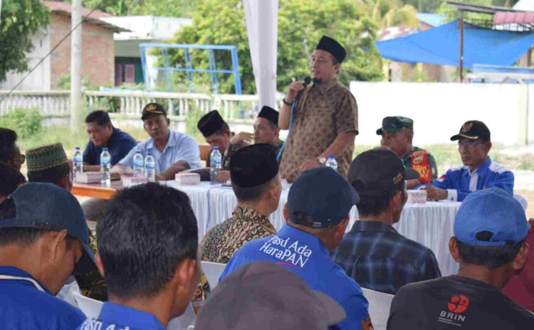 Wakil Ketua DPRD Kabupaten Langkat Antoni melaksanakan reses masa sidang II tahun ke V tahun anggaran 2024 di Desa Tanjung Putus, Kecamatan Padang Tualang, Langkat. (Red-Dberita.id)