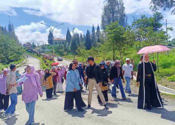 Ny Emiko Epyardi Asda dan Tim PKK Kabupaten Solok Survey Lokasi Lomba untuk Jambore PKK Tingkat Sumatera Barat
