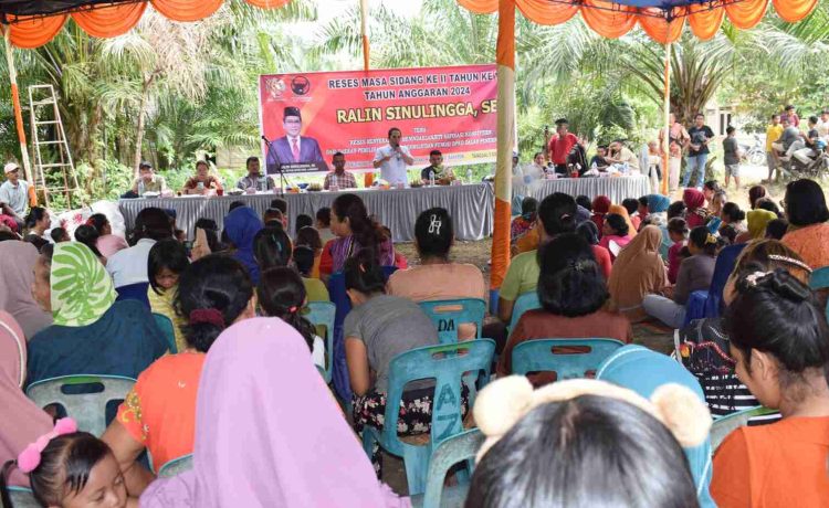 Antusias Masyarakat Desa Sei Musam Kendit Sambut Reses Wakil Ketua DPRD Langkat Ralin Sinulingga