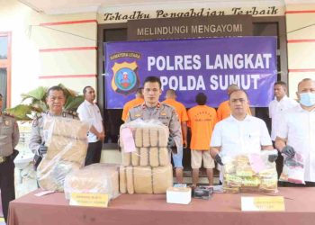 Polres Langkat Tangkap 66 Tersangka dari 57 Kasus Narkoba Selama Mei 2024