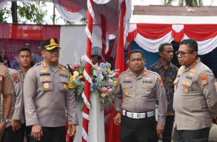 Polda Papua Barat bersama Polresta Manokwari Gelar Baksos Kesehatan dan Renovasi Paud di Fanindi-Manokwari