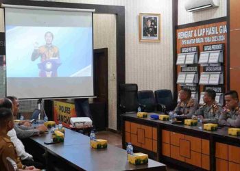 Sekda Langkat Ikuti Zoom Meeting Peluncuran Digitalisasi Layanan Perizinan Penyelenggaraan Event
