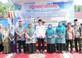 Bupati Solok Hadiri Penilaian Lapangan Kader Posyandu Berprestasi Tingkat Provinsi Sumatera Barat Tahun 2024