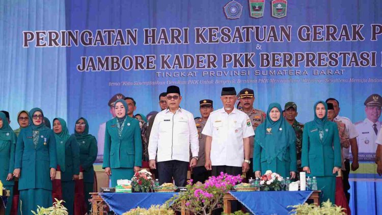 Gubernur Sumbar Hadiri Peringatan HKG PKK Ke-52 dan Jambore Kader PKK Berprestasi Ke-XXI Tahun 2024