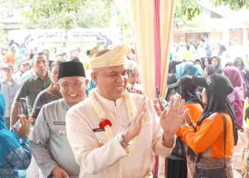 Pj Bupati Langkat sambut Tim Evaluasi PTP2WKSS di Desa Suka Makmur