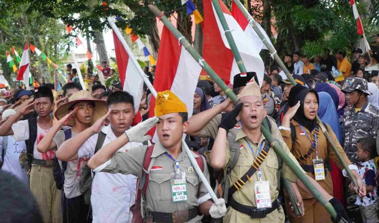 Sekda Langkat Hadiri Peringatan Brandan Bumi Hangus ke -77 Tahun 2024