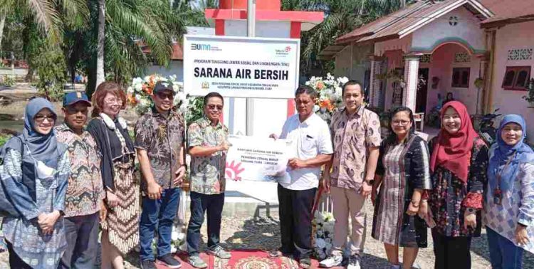 PT Telkom Indonesia Resmikan Sarana Air Bersih di Desa Pematang Cengal Barat