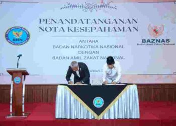 BNN dan BAZNAS Sepakati Kerja Sama Optimalisasi Dana Keagamaan dalam P4GN