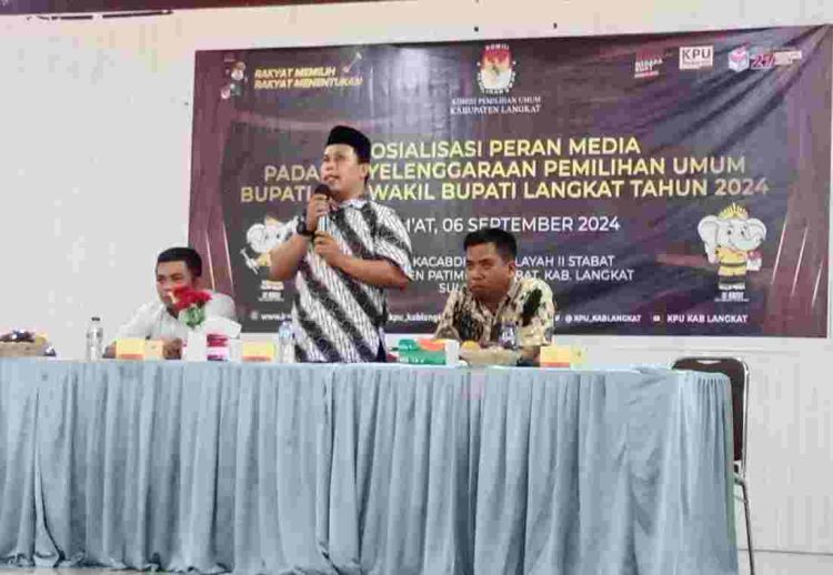 KPU Langkat Gelar Sosialisasi Peran Media dalam Pemilu 2024