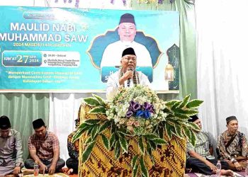 Iskandar Sugito Isi Acara Peringatan Maulid Nabi Muhammad SAW di Desa Pematang Tengah